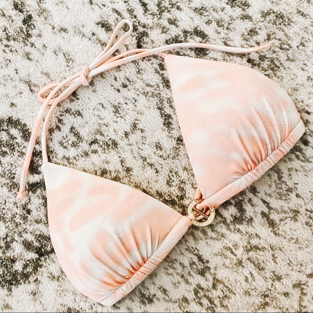 VICTORIA’S SECRET || Triangle Bikini Top in Creamsicle Swirl - SZ Small